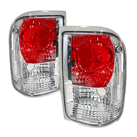 Overtime Altezza Tail Lights for 93 to 97 Ford Ranger, Chrome - 12 x 16 x 18 in. OV2654307
